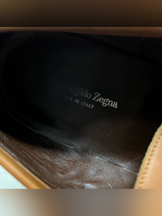 Ermenegildo Zegna Shoes Size 8.5 Men’s Loafers Brown Tan
